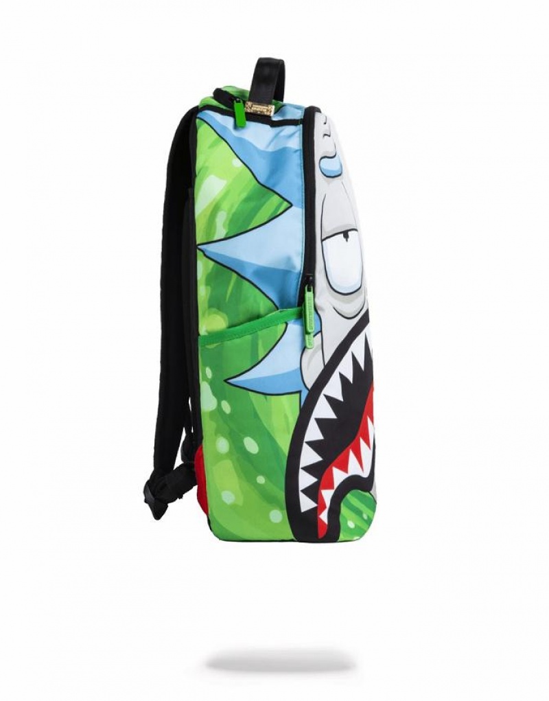 Multicolor Men's Sprayground Rick Shark Backpacks | UXRH19753