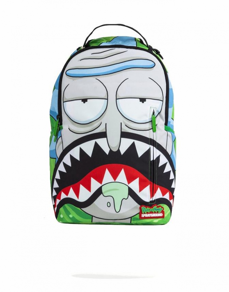 Multicolor Men\'s Sprayground Rick Shark Backpacks | UXRH19753