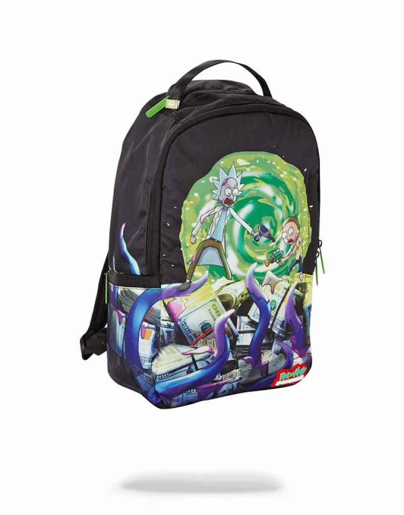 Multicolor Men's Sprayground Rick & Morty Backpacks | KWTL68537