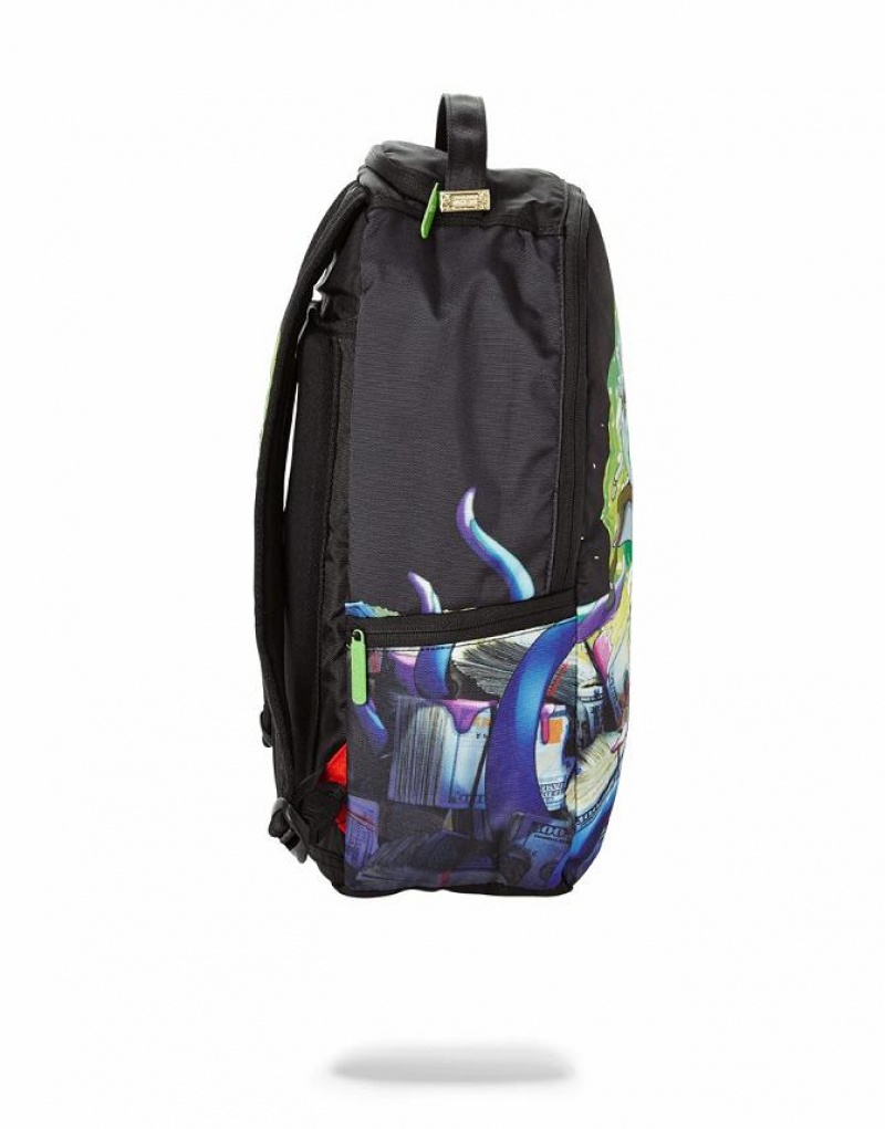 Multicolor Men's Sprayground Rick & Morty Backpacks | KWTL68537