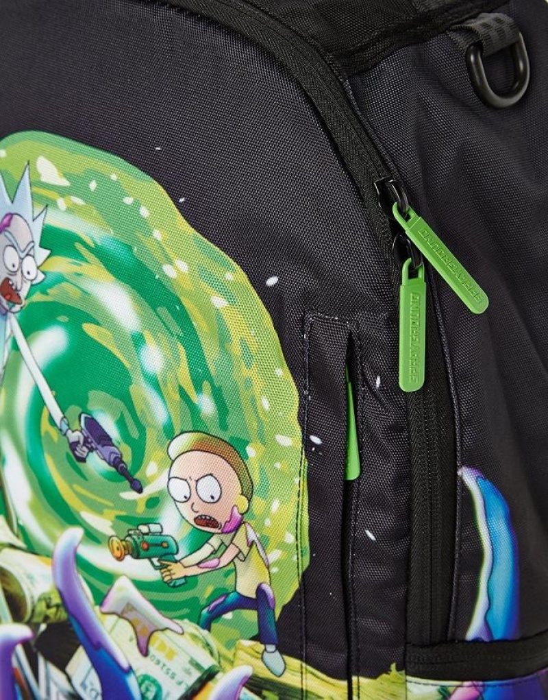 Multicolor Men's Sprayground Rick & Morty Backpacks | KWTL68537