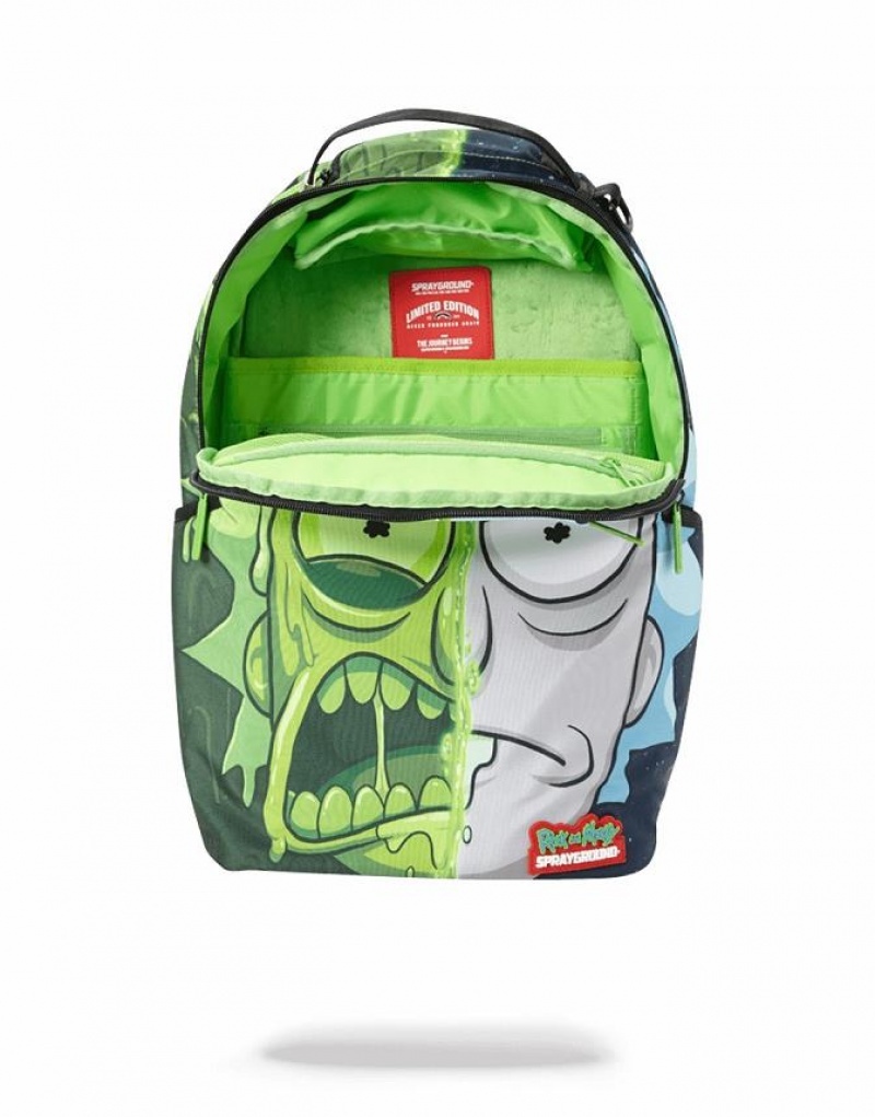 Multicolor Men's Sprayground Rick & Morty Backpacks | FDMR50347