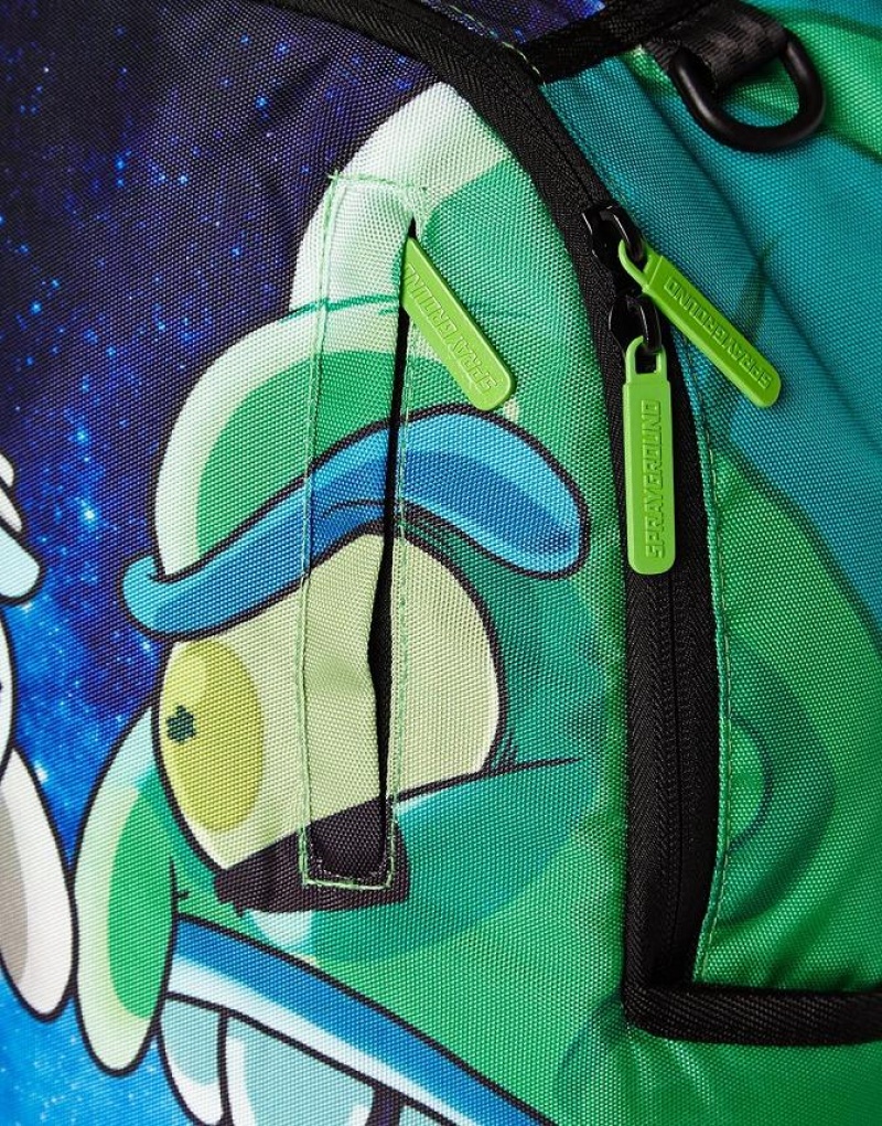 Multicolor Men's Sprayground Rick & Morty Backpacks | REIF43789