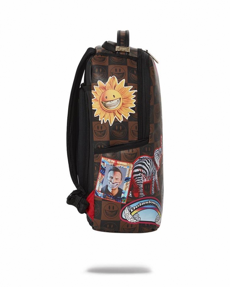 Multicolor Men's Sprayground Ron English Backpacks | SKIB96107