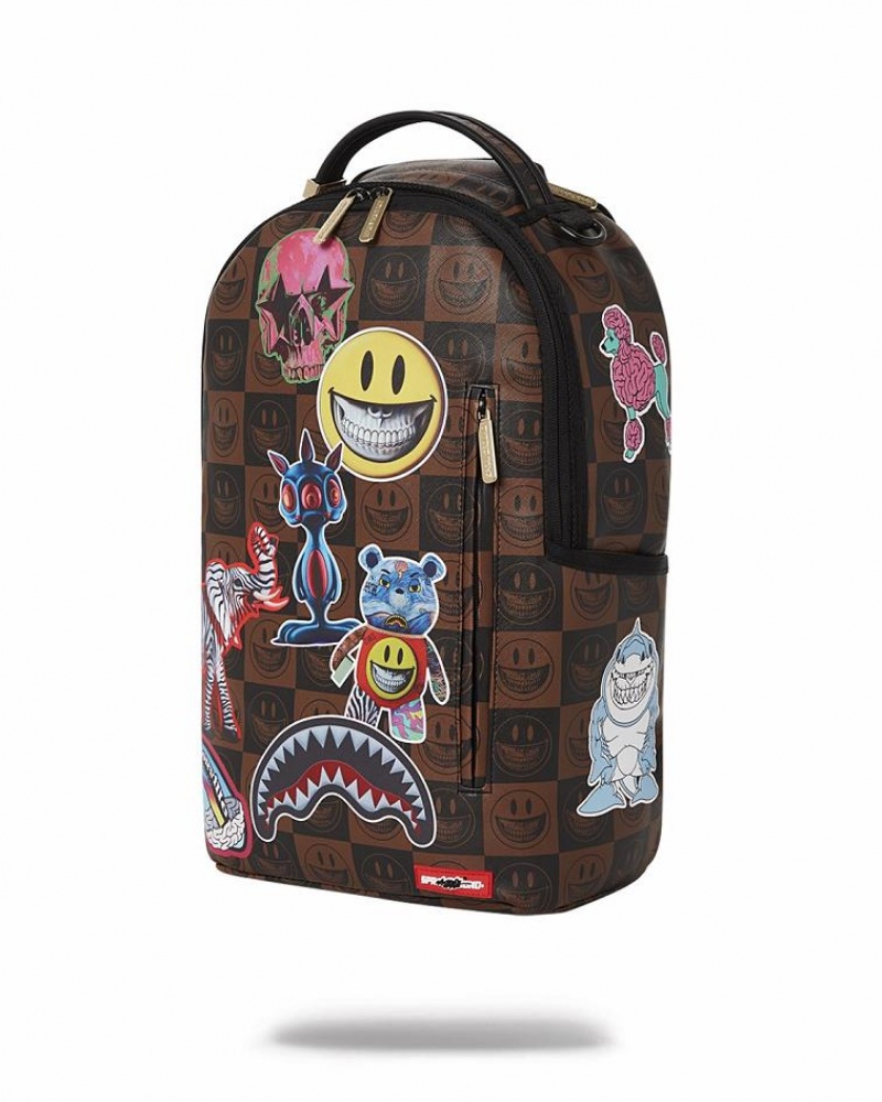 Multicolor Men's Sprayground Ron English Backpacks | SKIB96107