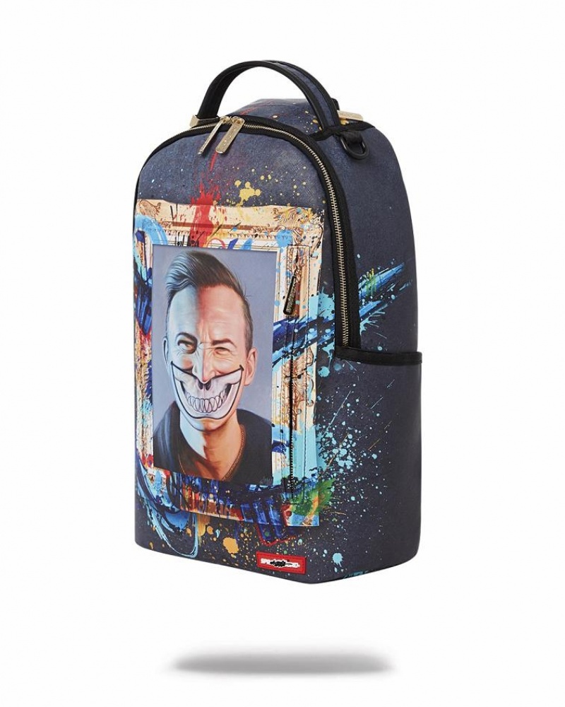 Multicolor Men's Sprayground Ron English Super Limited Edition Backpacks | MULS91083