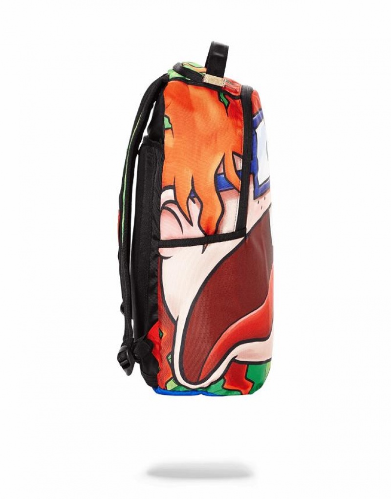 Multicolor Men's Sprayground Rugrats Chucky Shark Backpacks | FGWL08954