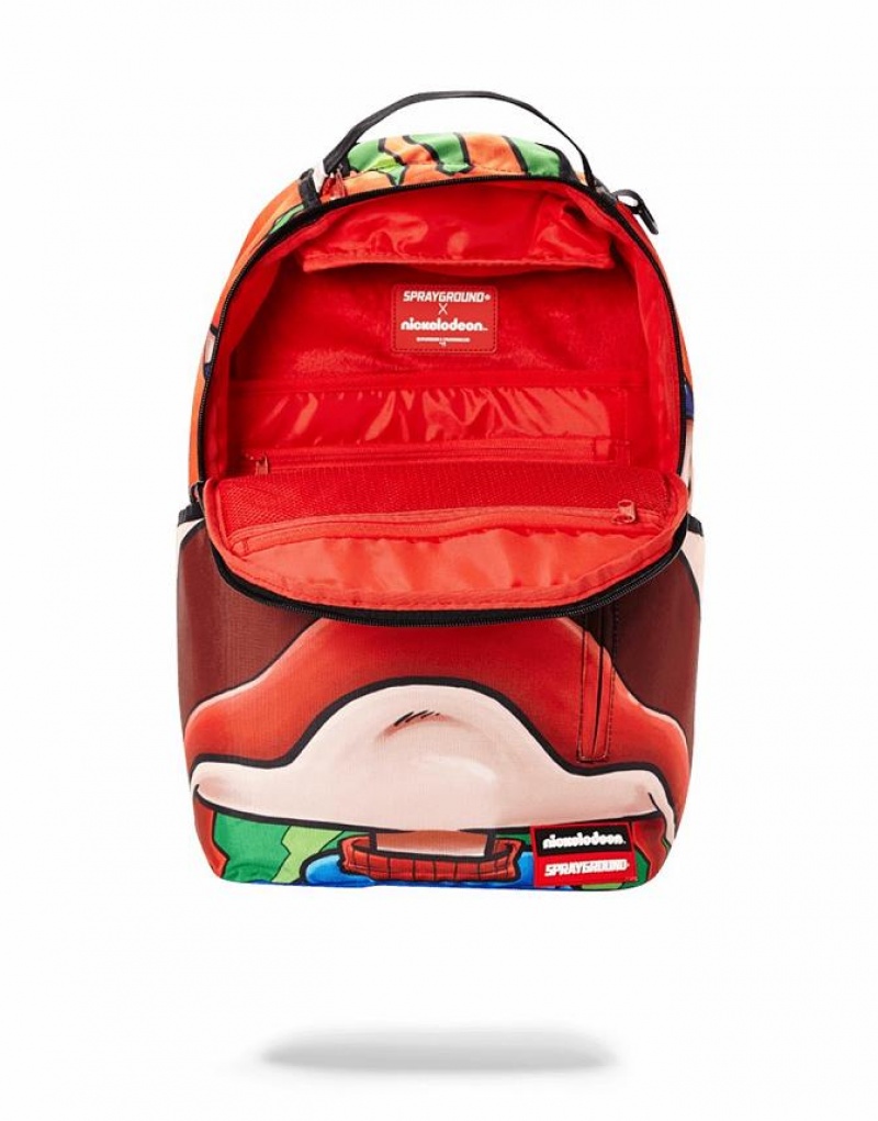 Multicolor Men's Sprayground Rugrats Chucky Shark Backpacks | FGWL08954