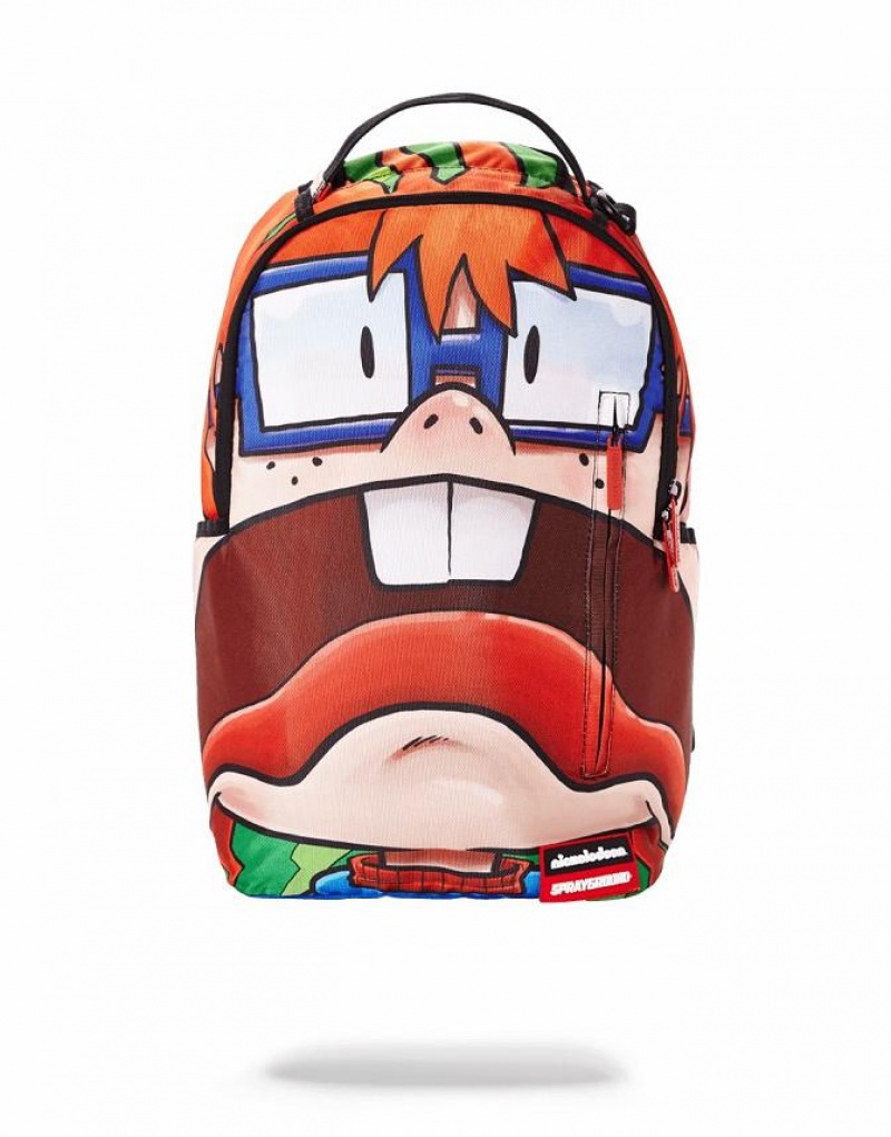 Multicolor Men\'s Sprayground Rugrats Chucky Shark Backpacks | FGWL08954