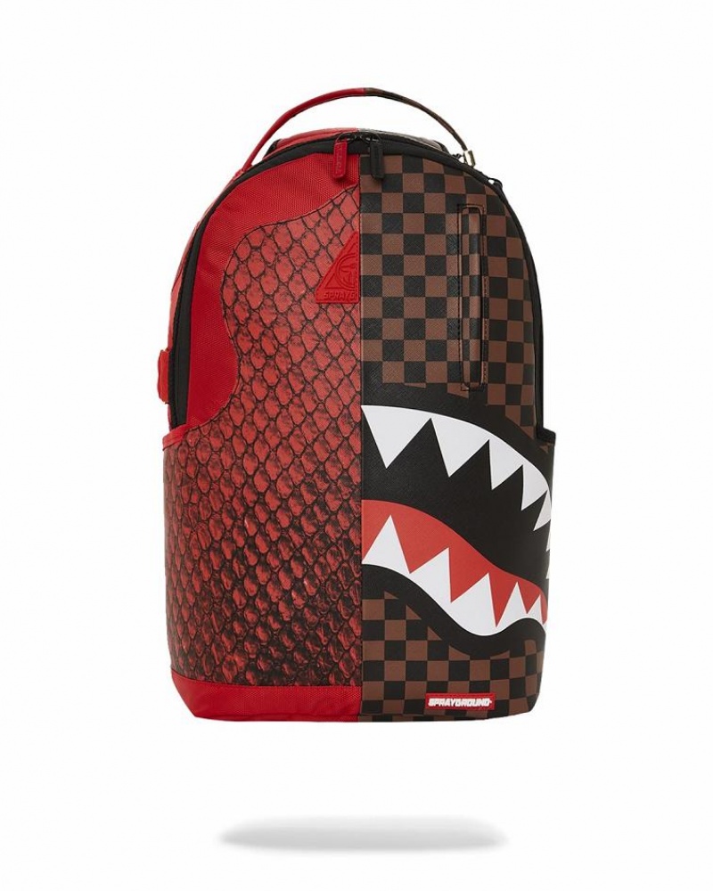 Multicolor Men\'s Sprayground Rython Split Backpacks | JULN56318