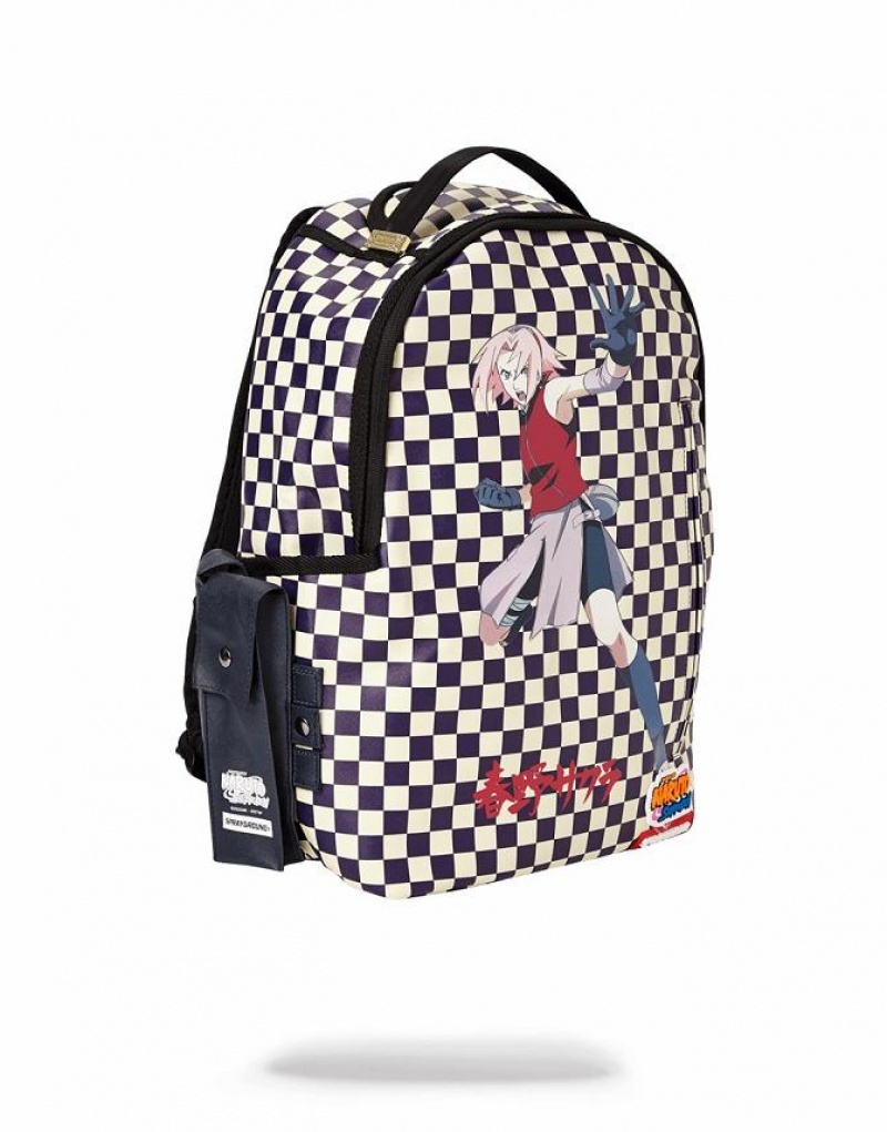 Multicolor Men's Sprayground Sakura Blossoms Backpacks | TOUV39847