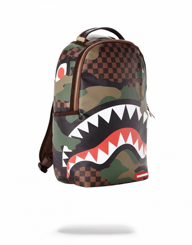 Multicolor Men's Sprayground Sharks In Paris Backpacks | GRLC05321