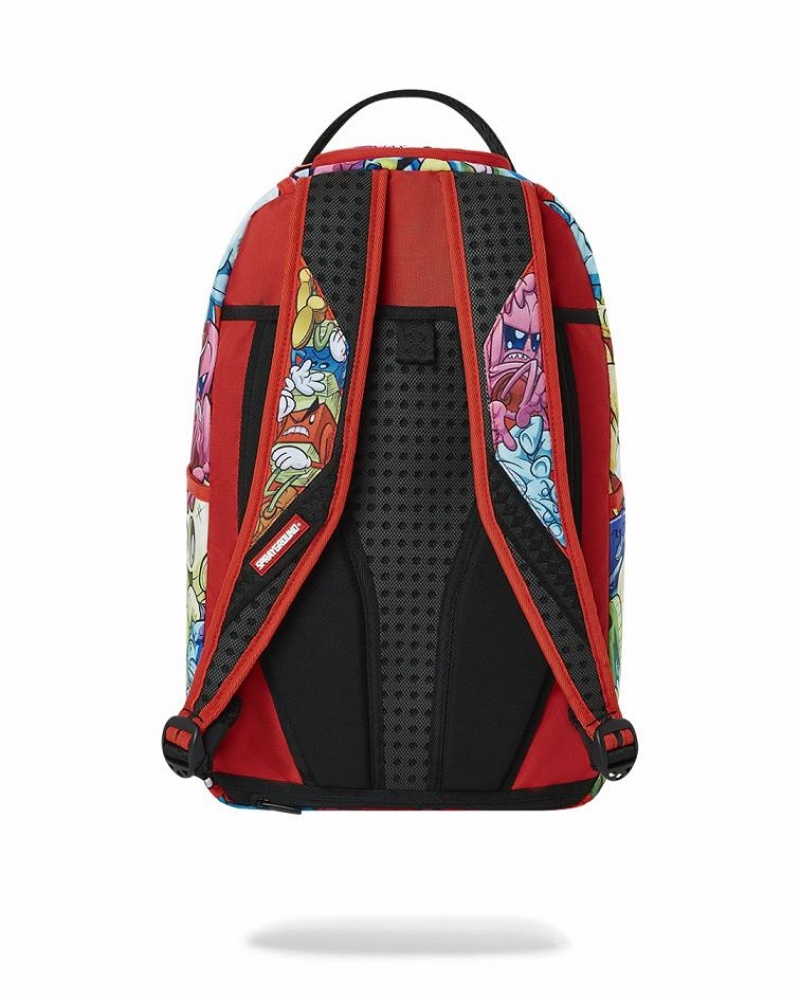 Multicolor Men's Sprayground Smashed Backpacks | OJTF28054