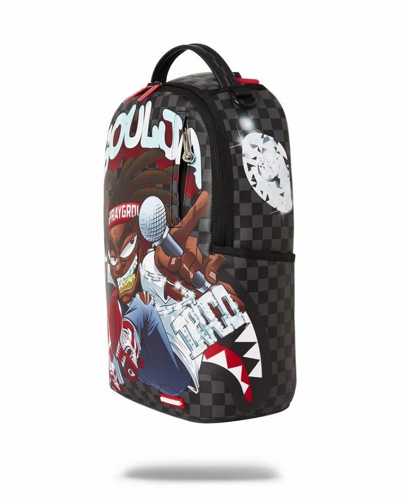 Multicolor Men's Sprayground Soulja Boy Backpacks | JFNZ35174