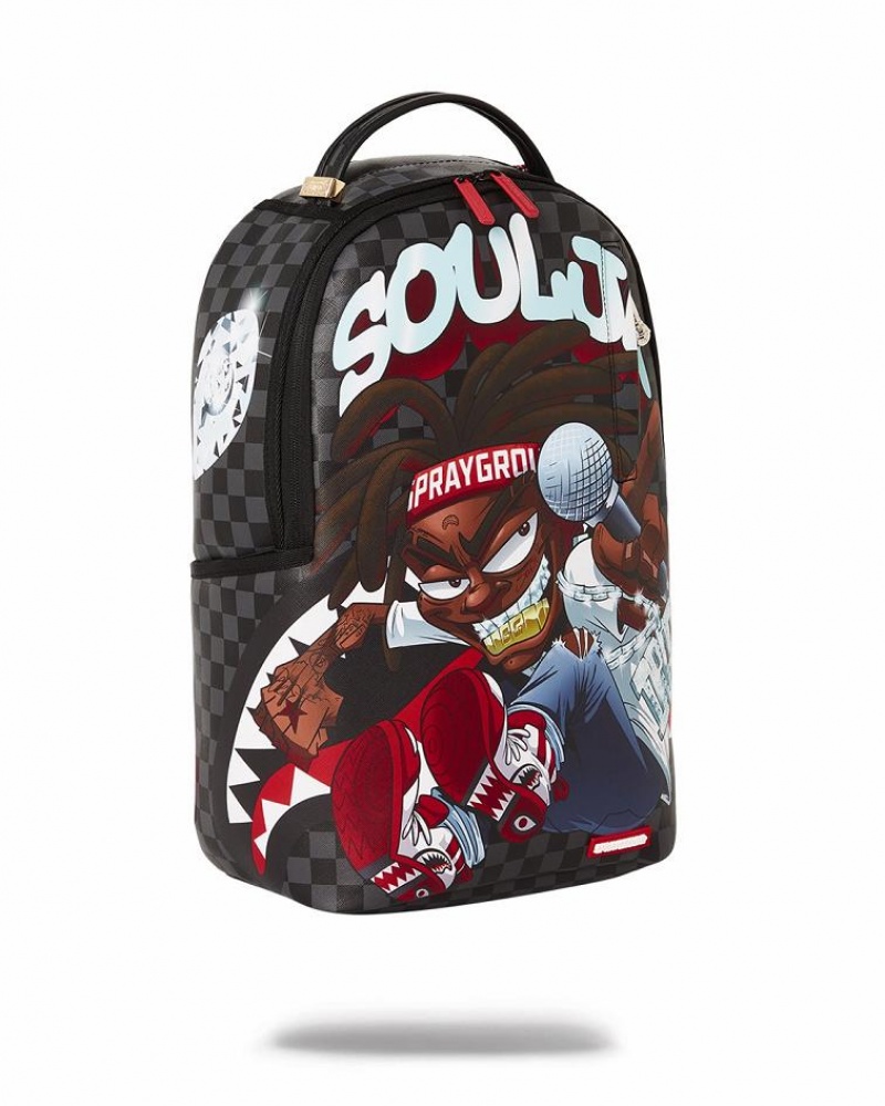 Multicolor Men's Sprayground Soulja Boy Backpacks | JFNZ35174