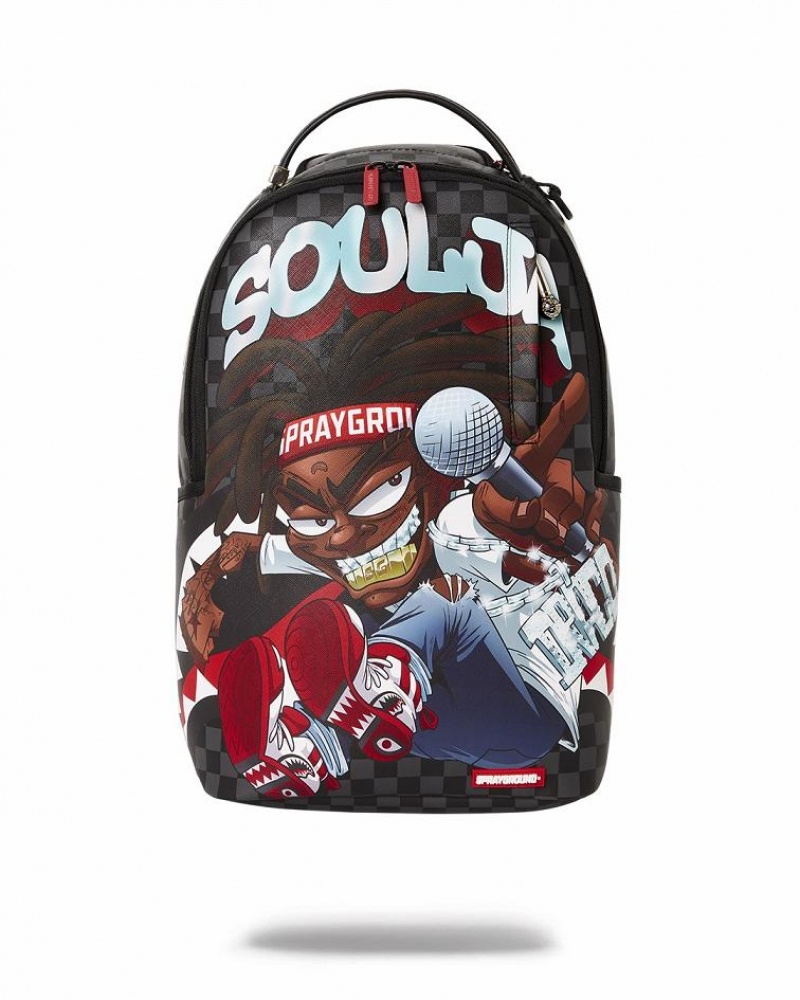 Multicolor Men\'s Sprayground Soulja Boy Backpacks | JFNZ35174