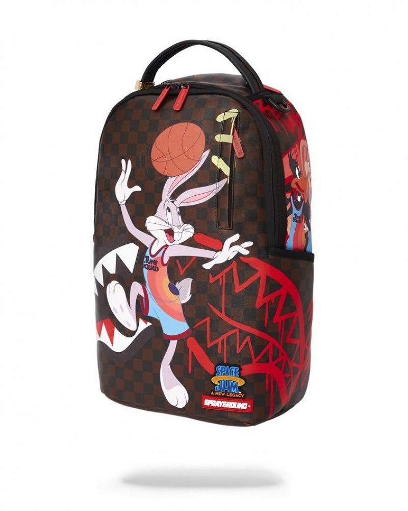 Multicolor Men's Sprayground Space Jam Space Dunk Backpacks | OFVL52694