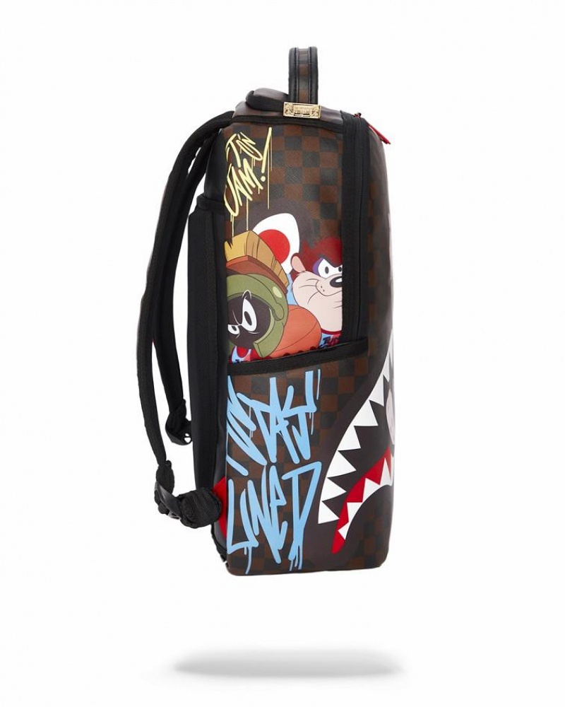 Multicolor Men's Sprayground Space Jam Space Dunk Backpacks | OFVL52694