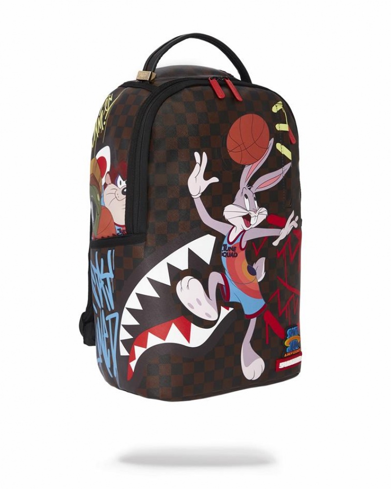 Multicolor Men's Sprayground Space Jam Space Dunk Backpacks | OFVL52694