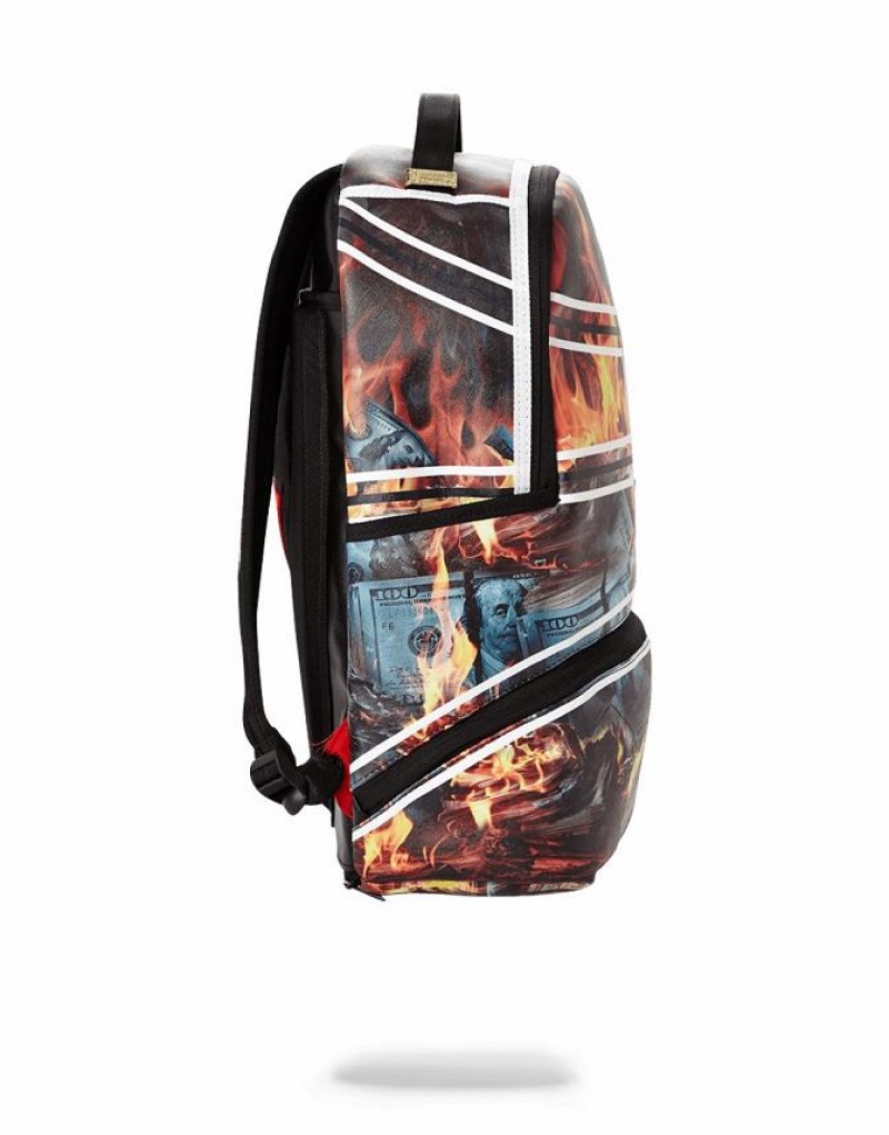 Multicolor Men's Sprayground Spalding X Backpacks | GADC71043