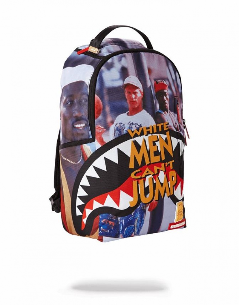 Multicolor Men's Sprayground Spalding X Backpacks | BMNX41305