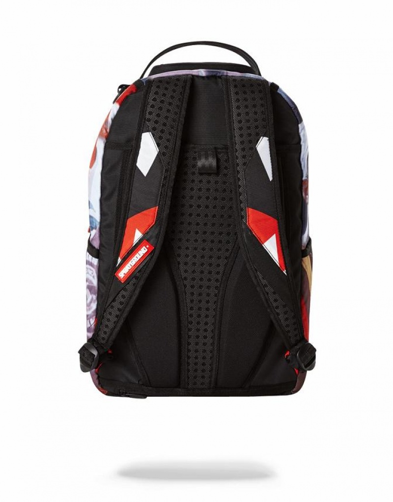 Multicolor Men's Sprayground Spalding X Backpacks | BMNX41305