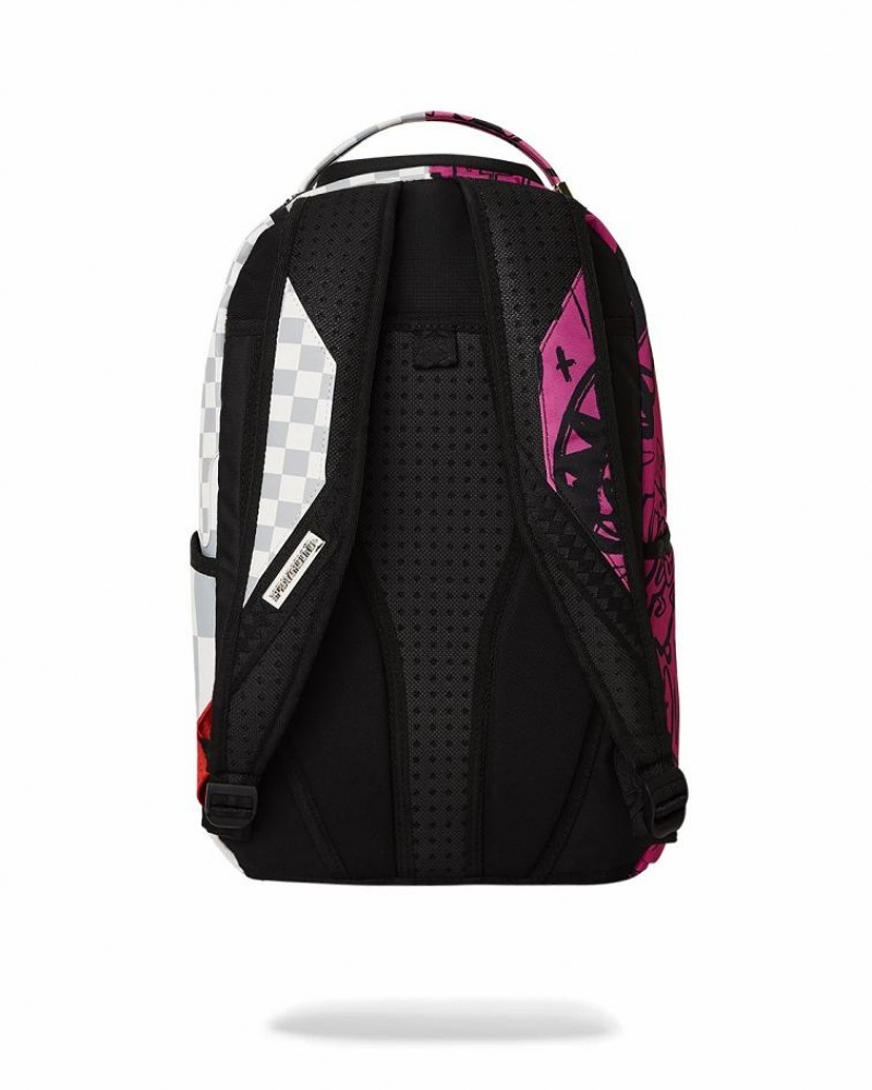 Multicolor Men's Sprayground Split Money Blessings Backpacks | PSRQ62407