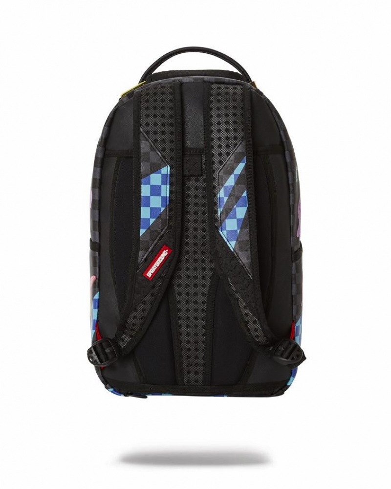 Multicolor Men's Sprayground Spongebob Anime Backpacks | XVOW58641