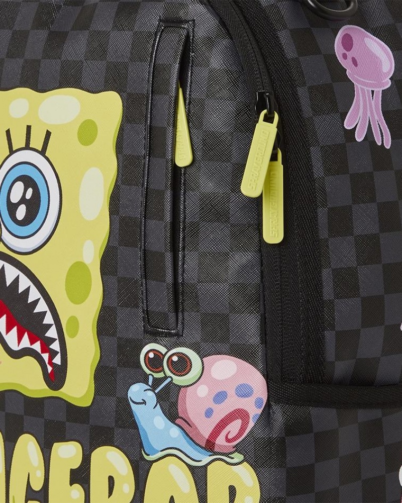 Multicolor Men's Sprayground Spongebob Anime Backpacks | XVOW58641