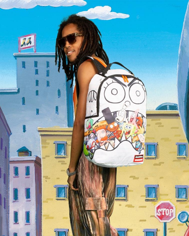 Multicolor Men's Sprayground Spongedoodlebob Backpacks | LOVS25716