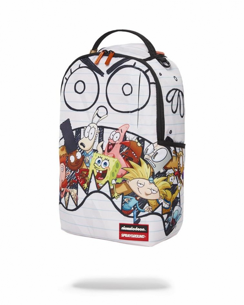 Multicolor Men's Sprayground Spongedoodlebob Backpacks | LOVS25716