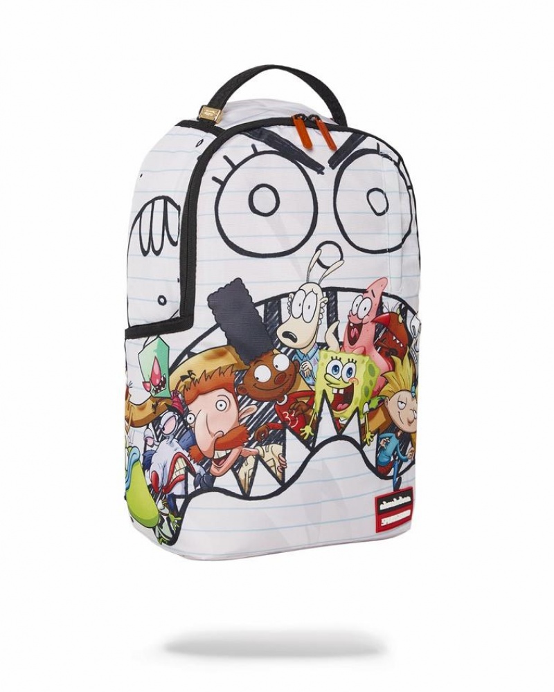 Multicolor Men's Sprayground Spongedoodlebob Backpacks | LOVS25716