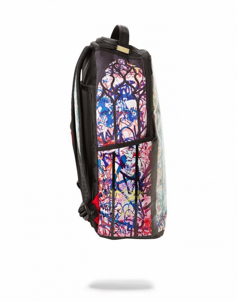 Multicolor Men's Sprayground Sprays The Lord Backpacks | WCUZ28479