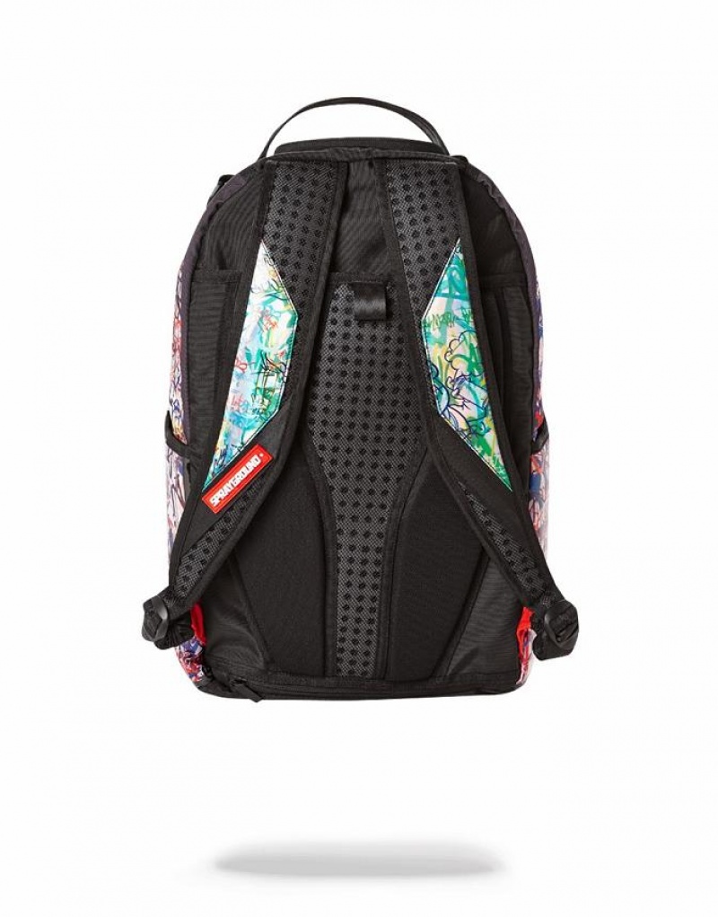 Multicolor Men's Sprayground Sprays The Lord Backpacks | WCUZ28479