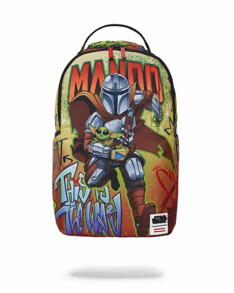 Multicolor Men\'s Sprayground Star Wars Backpacks | ABRL25697