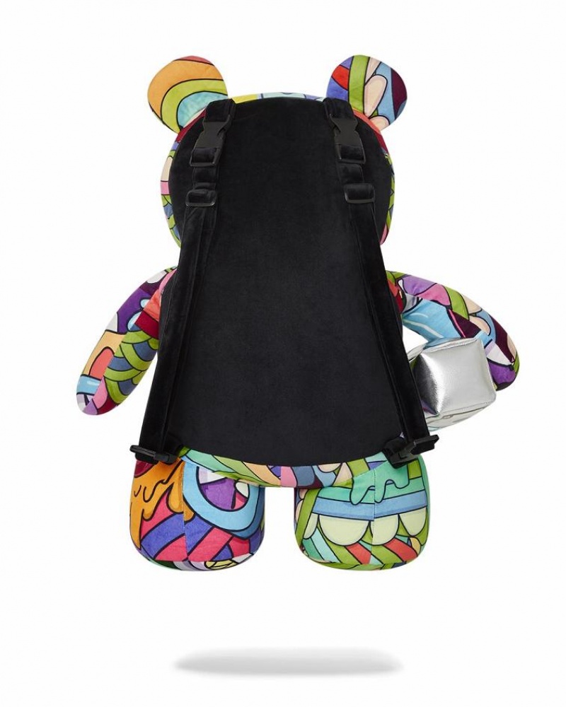 Multicolor Men's Sprayground Steady Trippin Backpacks | YMAZ95870