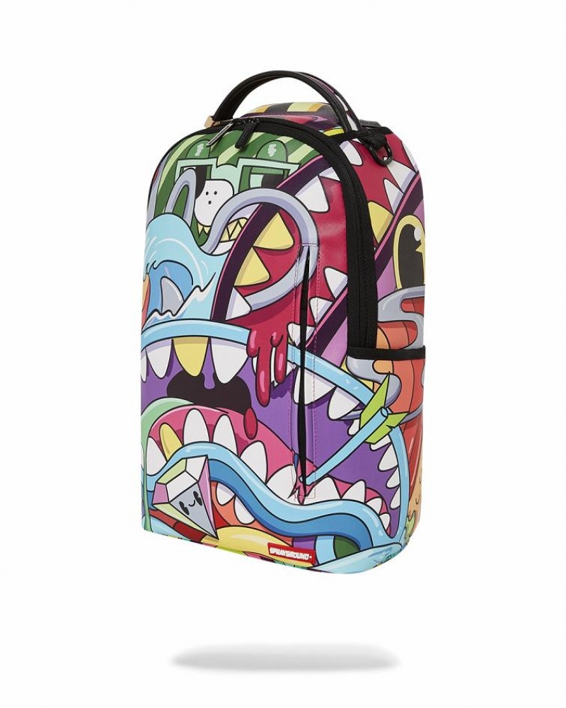 Multicolor Men's Sprayground Steady Trippin Backpacks | FOXM27046