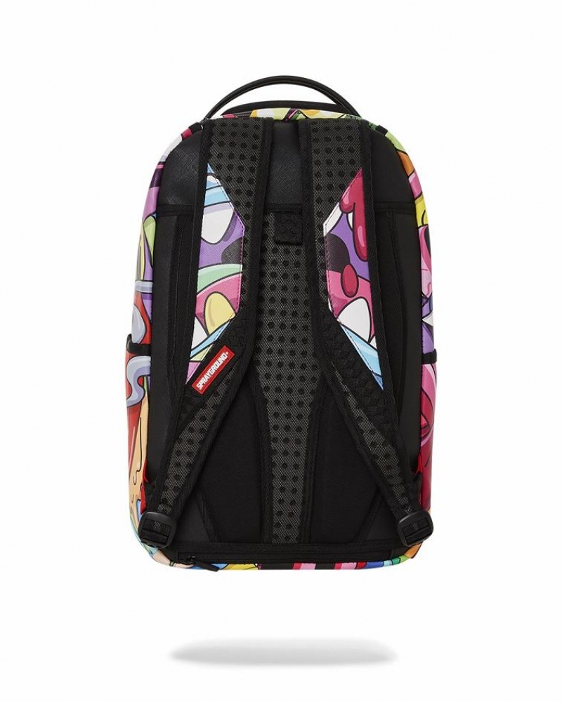 Multicolor Men's Sprayground Steady Trippin Backpacks | FOXM27046