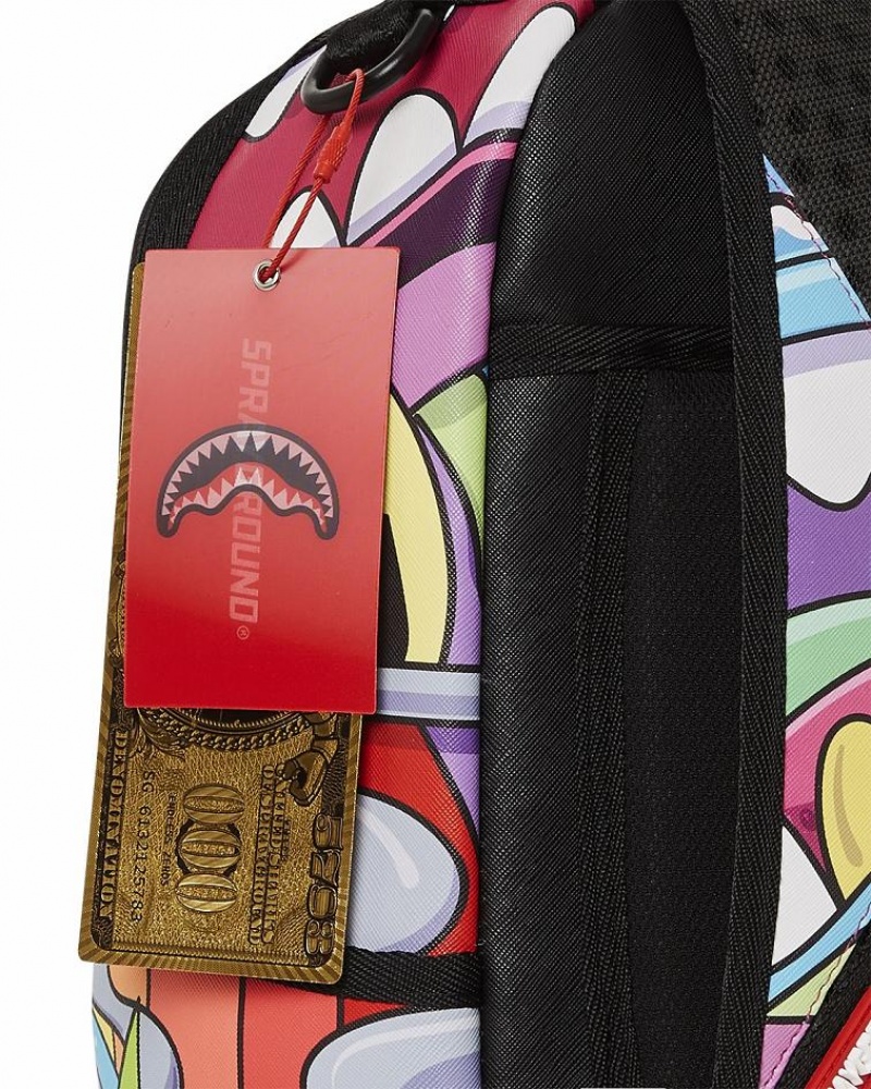 Multicolor Men's Sprayground Steady Trippin Backpacks | FOXM27046