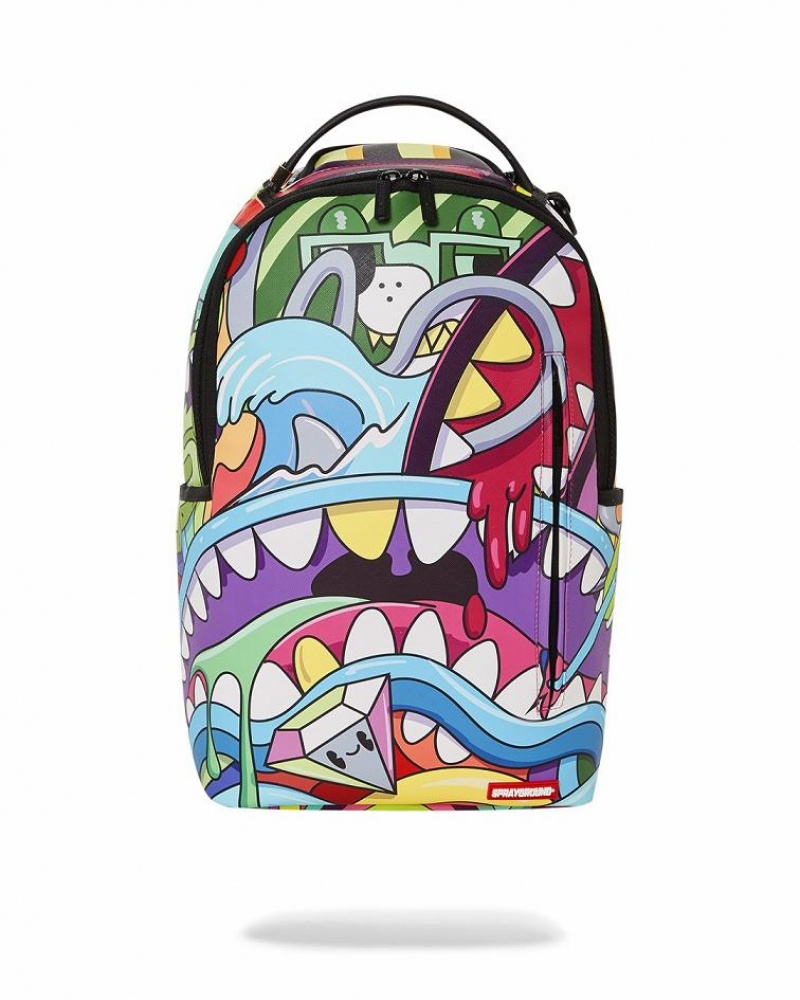 Multicolor Men\'s Sprayground Steady Trippin Backpacks | FOXM27046