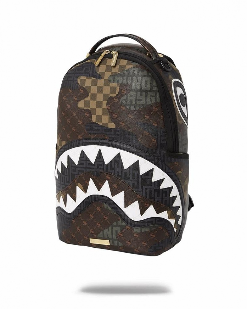 Multicolor Men's Sprayground Stealth Mode Backpacks | OZAE37145