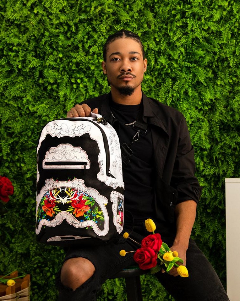 Multicolor Men's Sprayground The Floral Cut Backpacks | GDTW12408