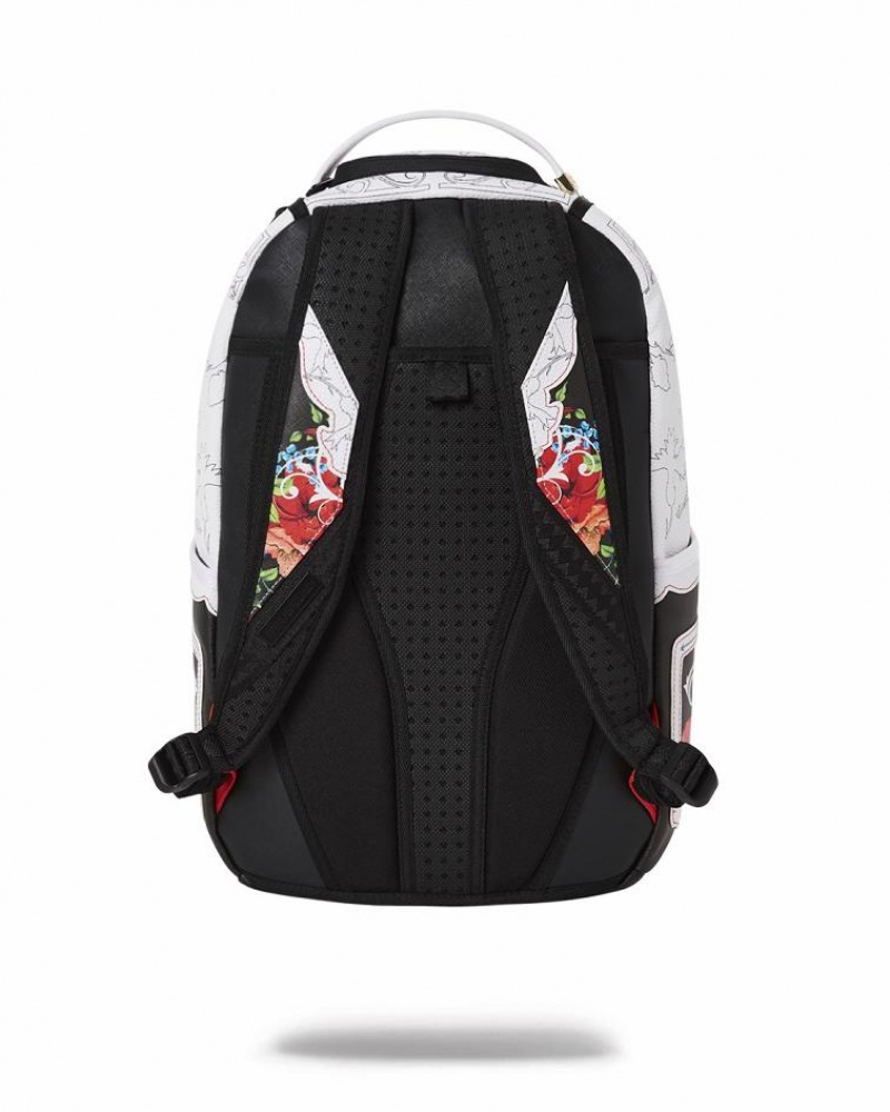 Multicolor Men's Sprayground The Floral Cut Backpacks | GDTW12408