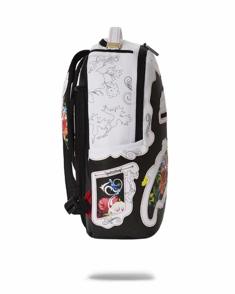 Multicolor Men's Sprayground The Floral Cut Backpacks | GDTW12408