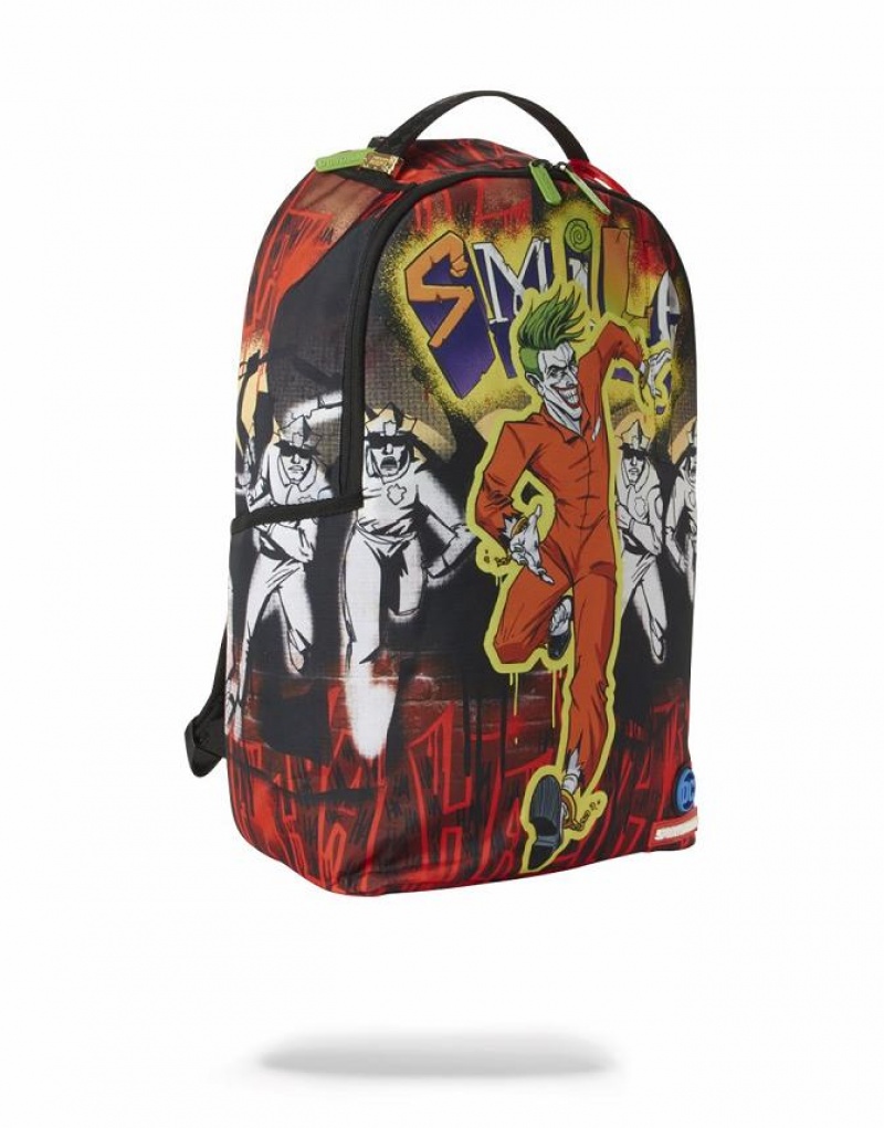 Multicolor Men's Sprayground The Joker Backpacks | DMJA64820