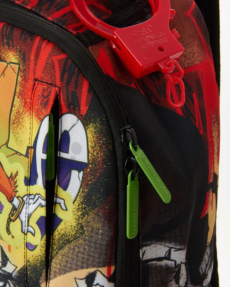 Multicolor Men's Sprayground The Joker Backpacks | DMJA64820