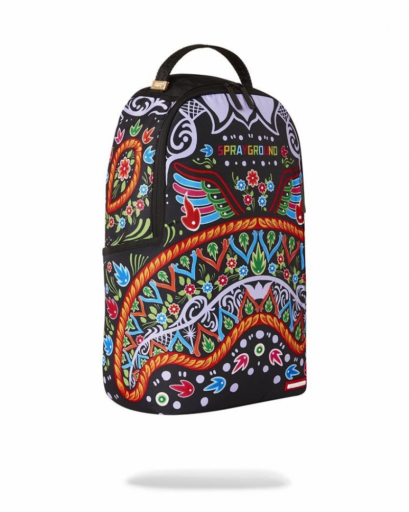 Multicolor Men's Sprayground The Valley Backpacks | IYGL42875