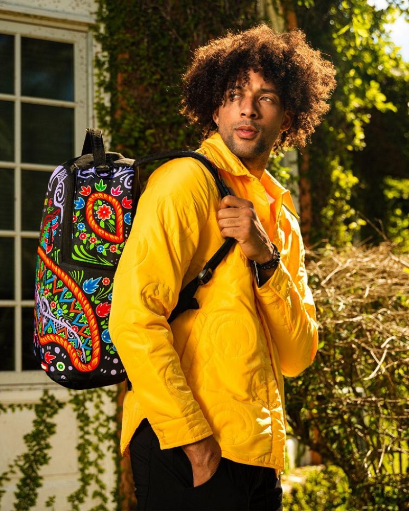 Multicolor Men's Sprayground The Valley Backpacks | IYGL42875