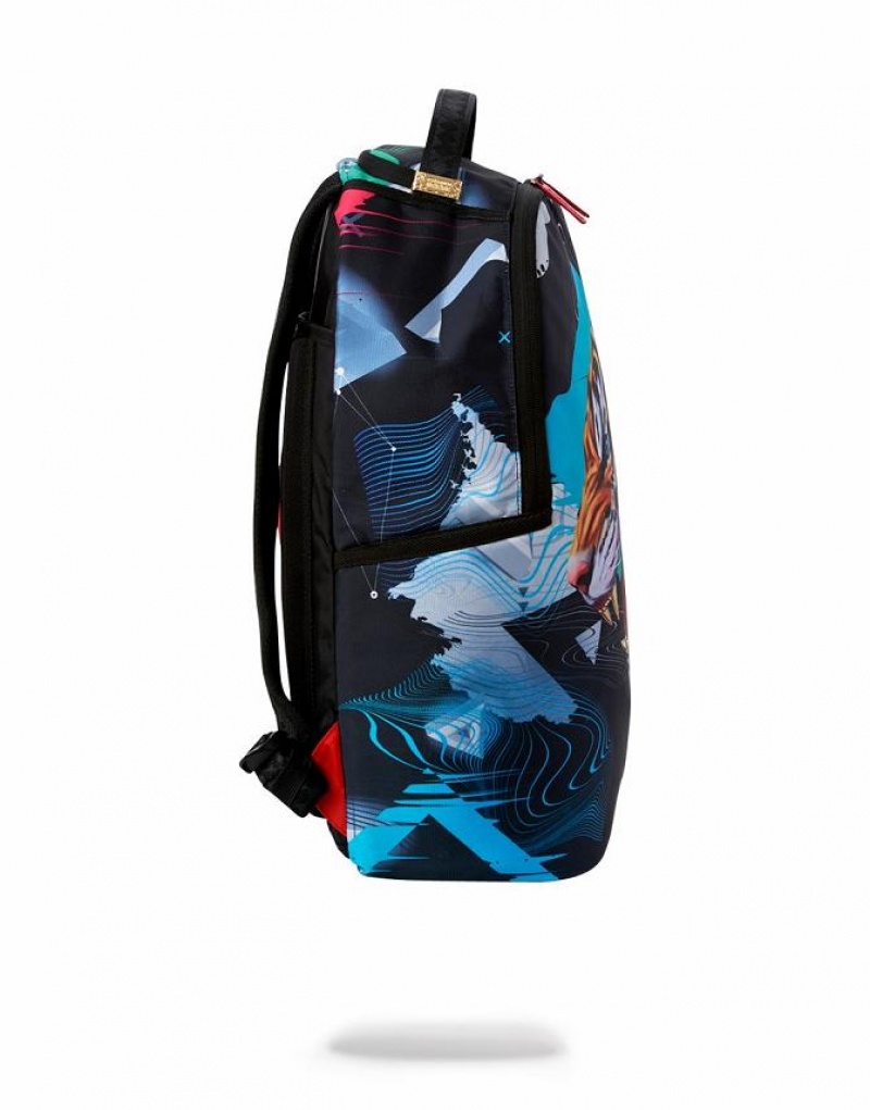 Multicolor Men's Sprayground Tigre Backpacks | TAZG48762