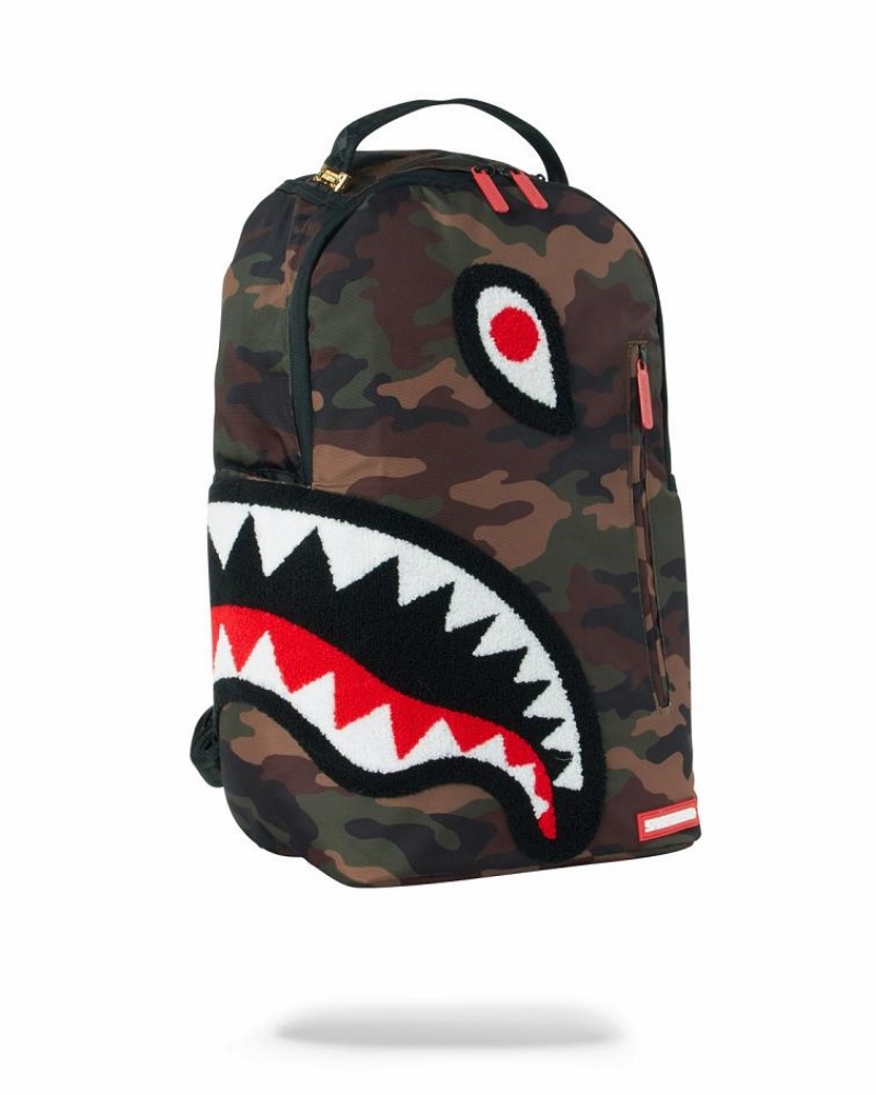 Multicolor Men's Sprayground Torpedo Shark Backpacks | HXCS30574